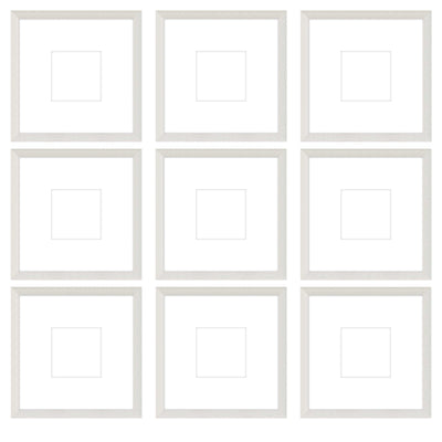 Gallery Wall - The Grids #G905 Darby / White Wash Gallery Walls Made Easy