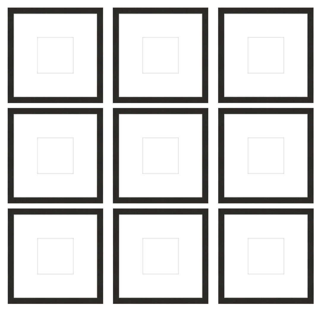 Gallery Wall - The Grids #G905 Jensen / Coffee Gallery Walls Made Easy