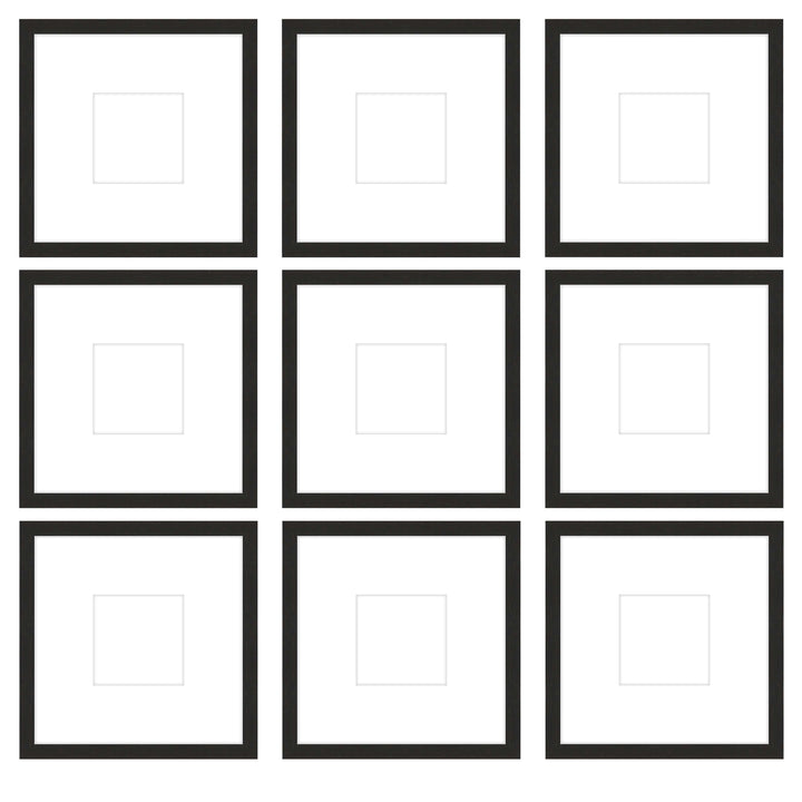 Gallery Wall - The Grids #G905 Jensen / Coffee Gallery Walls Made Easy
