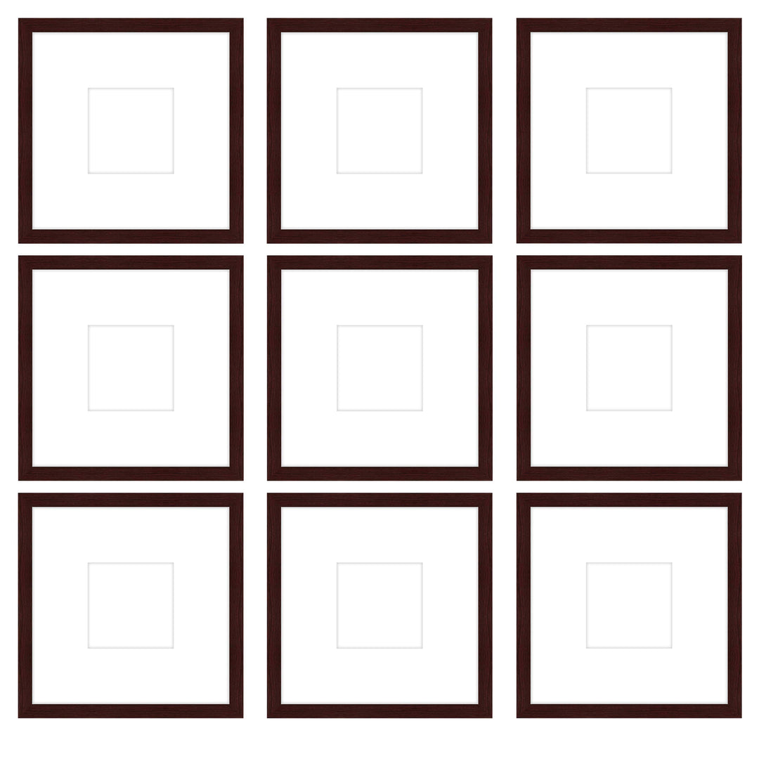 Gallery Wall - The Grids #G905 Jensen / Merlot Gallery Walls Made Easy