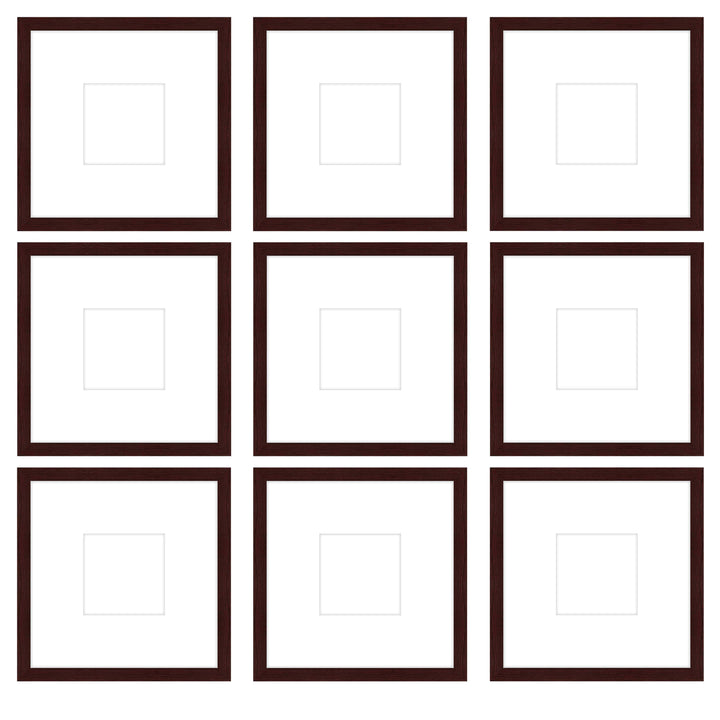 Gallery Wall - The Grids #G905 Jensen / Merlot Gallery Walls Made Easy