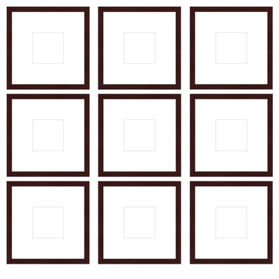 Gallery Wall - The Grids #G905 Jensen / Merlot Gallery Walls Made Easy