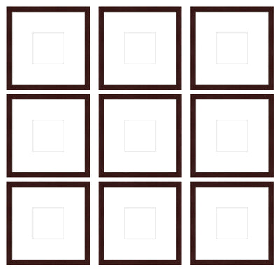 Gallery Wall - The Grids #G905 Jensen / Merlot Gallery Walls Made Easy