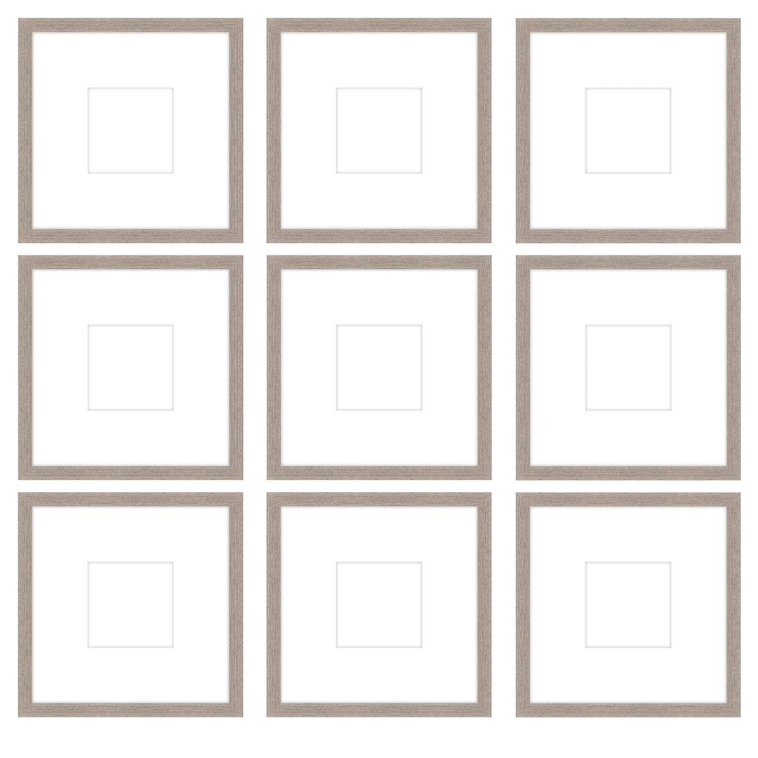 Gallery Wall - The Grids #G905 Jensen / Rustic Gray Gallery Walls Made Easy