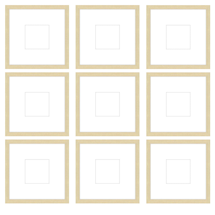 Gallery Wall - The Grids #G905 Jensen / Wheat Gallery Walls Made Easy