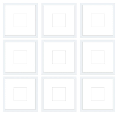 Gallery Wall - The Grids #G905 Jensen / White Gallery Walls Made Easy