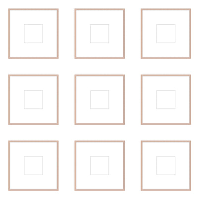 Gallery Wall - The Grids #G906 Ashton (Flat) / Rose Gold Gallery Walls Made Easy