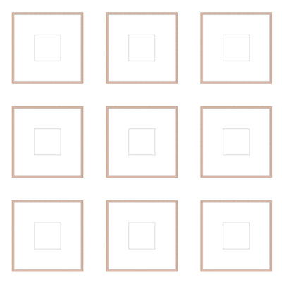 Gallery Wall - The Grids #G906 Ashton (Flat) / Rose Gold Gallery Walls Made Easy