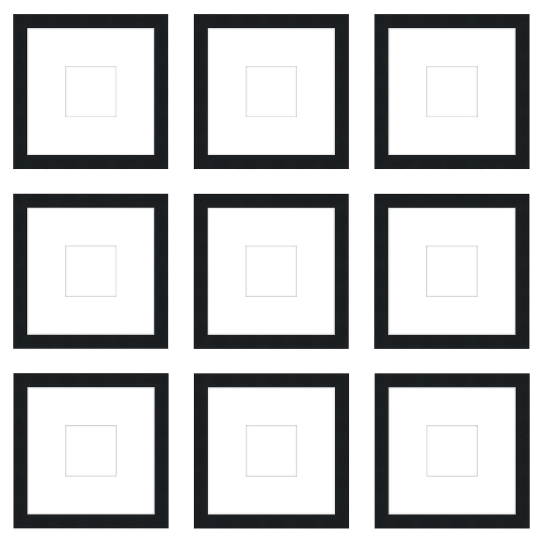 Gallery Wall - The Grids #G906 Darby / Black Satin Gallery Walls Made Easy