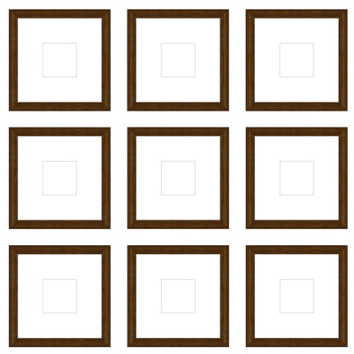 Gallery Wall - The Grids #G906 Darby / Cocoa Gallery Walls Made Easy