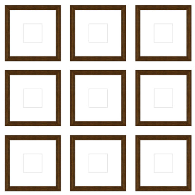 Gallery Wall - The Grids #G906 Darby / Cocoa Gallery Walls Made Easy