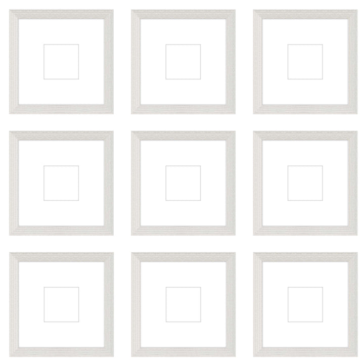 Gallery Wall - The Grids #G906 Darby / White Wash Gallery Walls Made Easy