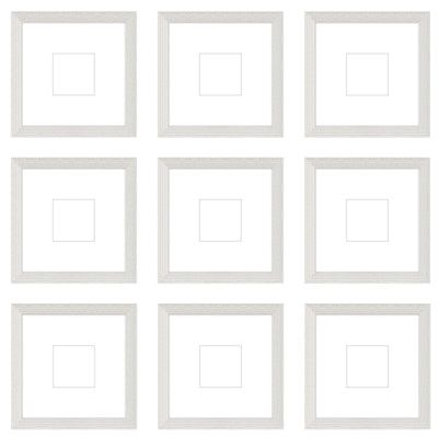 Gallery Wall - The Grids #G906 Darby / White Wash Gallery Walls Made Easy