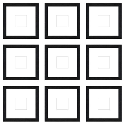 Gallery Wall - The Grids #G906 Jensen / Black Grain Gallery Walls Made Easy