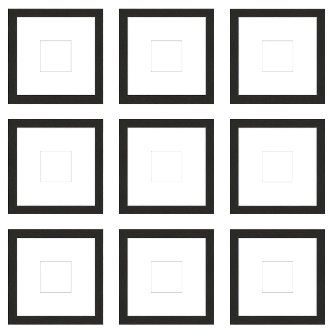 Gallery Wall - The Grids #G906 Jensen / Coffee Gallery Walls Made Easy