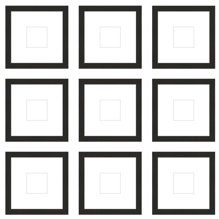 Gallery Wall - The Grids #G906 Jensen / Coffee Gallery Walls Made Easy