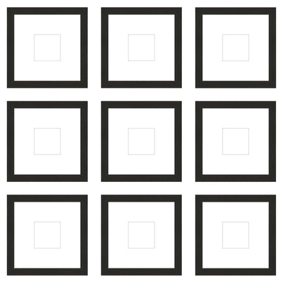 Gallery Wall - The Grids #G906 Jensen / Coffee Gallery Walls Made Easy