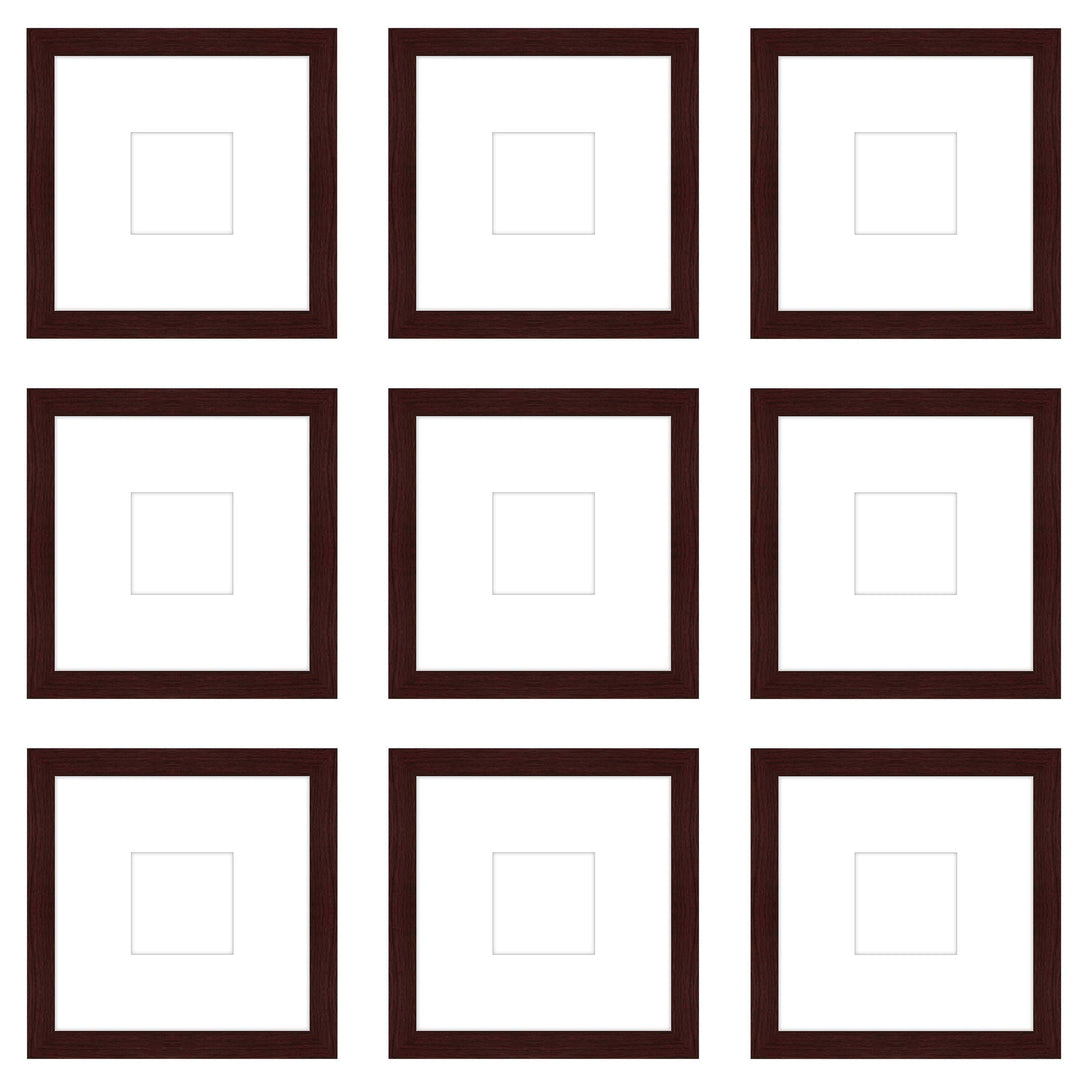 Gallery Wall - The Grids #G906 Jensen / Merlot Gallery Walls Made Easy