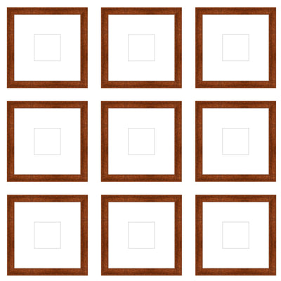 Gallery Wall - The Grids #G906 Jensen / Russet Gallery Walls Made Easy