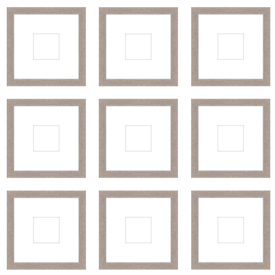 Gallery Wall - The Grids #G906 Jensen / Rustic Gray Gallery Walls Made Easy