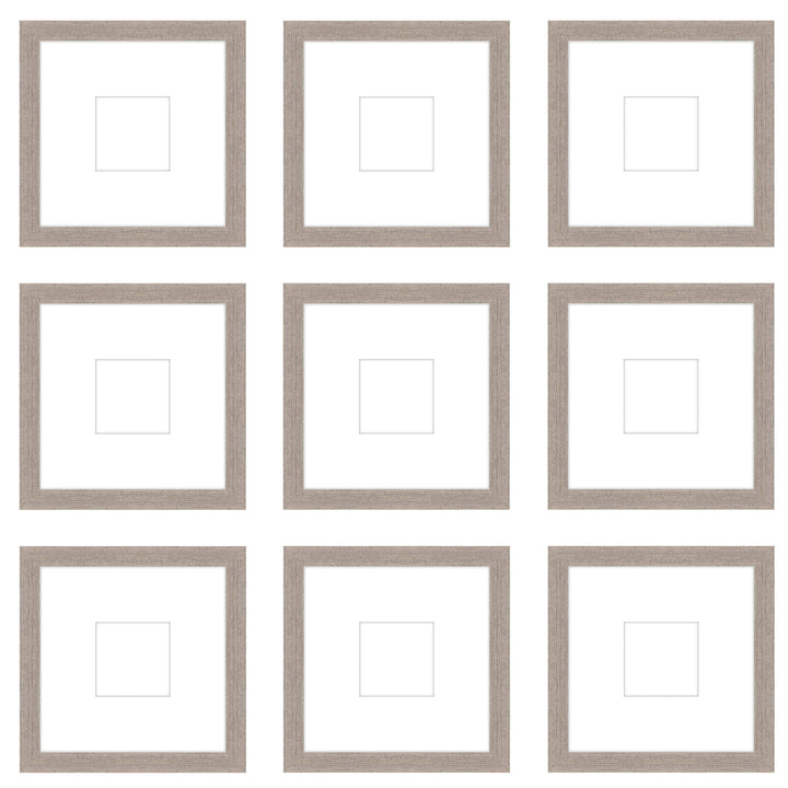 Gallery Wall - The Grids #G906 Jensen / Rustic Gray Gallery Walls Made Easy