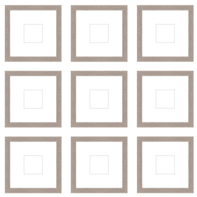 Gallery Wall - The Grids #G906 Jensen / Rustic Gray Gallery Walls Made Easy