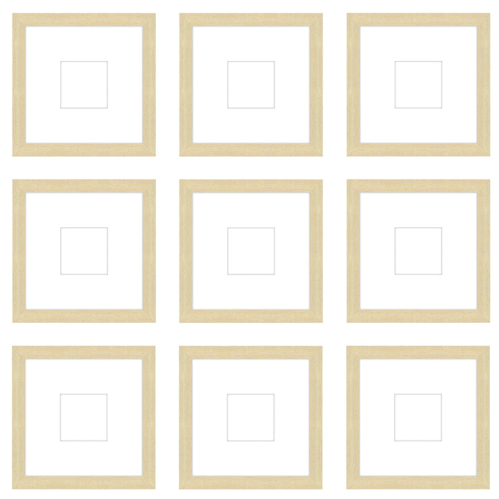 Gallery Wall - The Grids #G906 Jensen / Wheat Gallery Walls Made Easy