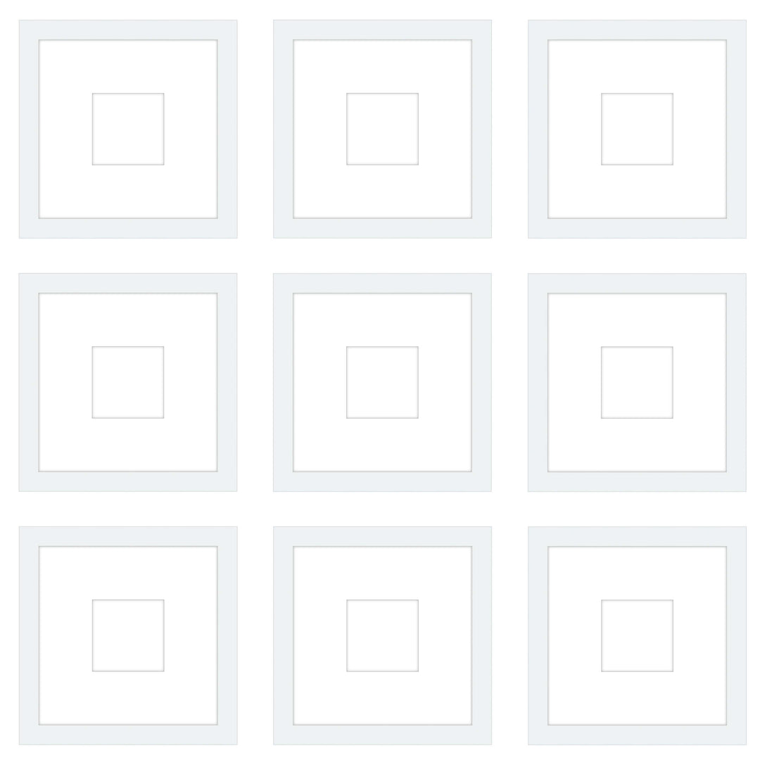 Gallery Wall - The Grids #G906 Jensen / White Gallery Walls Made Easy