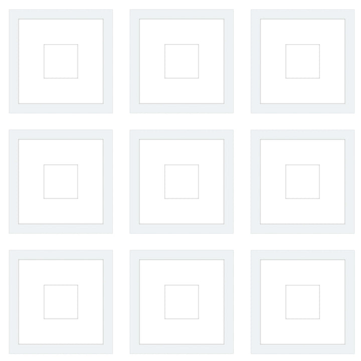 Gallery Wall - The Grids #G906 Jensen / White Gallery Walls Made Easy