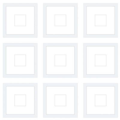 Gallery Wall - The Grids #G906 Jensen / White Gallery Walls Made Easy
