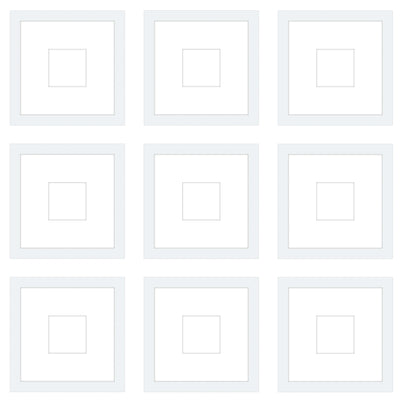 Gallery Wall - The Grids #G906 Jensen / White Gallery Walls Made Easy