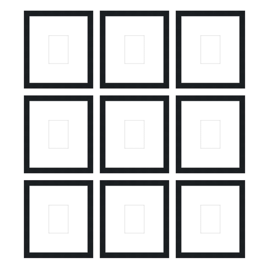 Gallery Wall - The Grids #G907 Darby / Black Satin Gallery Walls Made Easy