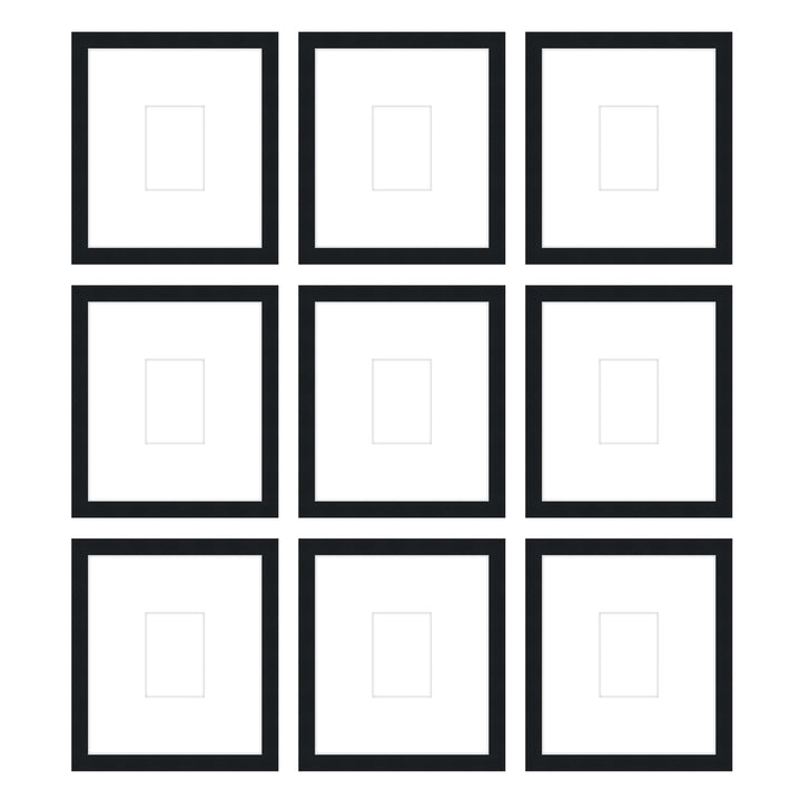 Gallery Wall - The Grids #G907 Darby / Black Satin Gallery Walls Made Easy