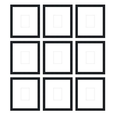 Gallery Wall - The Grids #G907 Darby / Black Satin Gallery Walls Made Easy