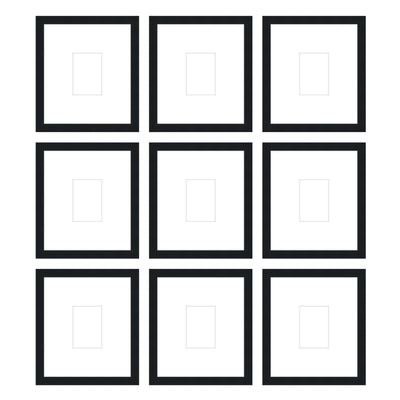 Gallery Wall - The Grids #G907 Darby / Black Satin Gallery Walls Made Easy