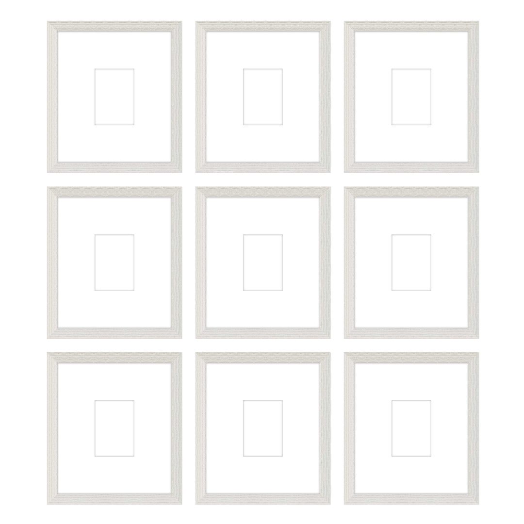 Gallery Wall - The Grids #G907 Darby / White Wash Gallery Walls Made Easy