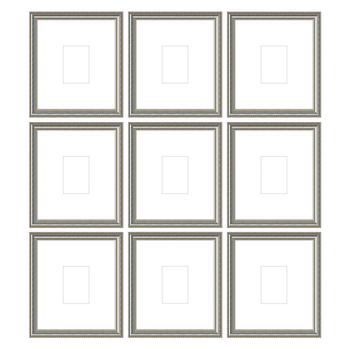 Gallery Wall - The Grids #G907 Graysen / Silver Satin Gallery Walls Made Easy