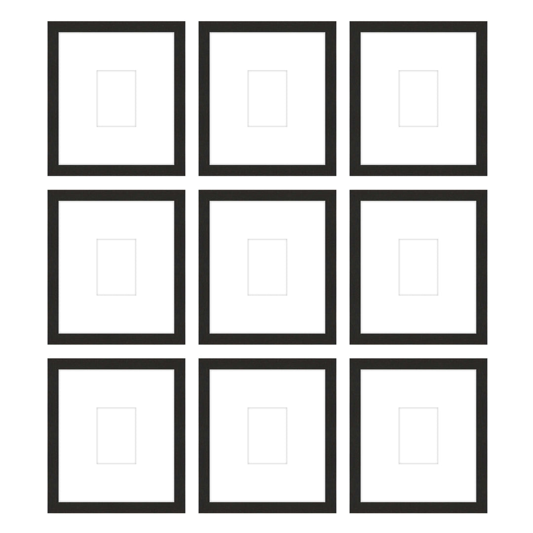 Gallery Wall - The Grids #G907 Jensen / Coffee Gallery Walls Made Easy