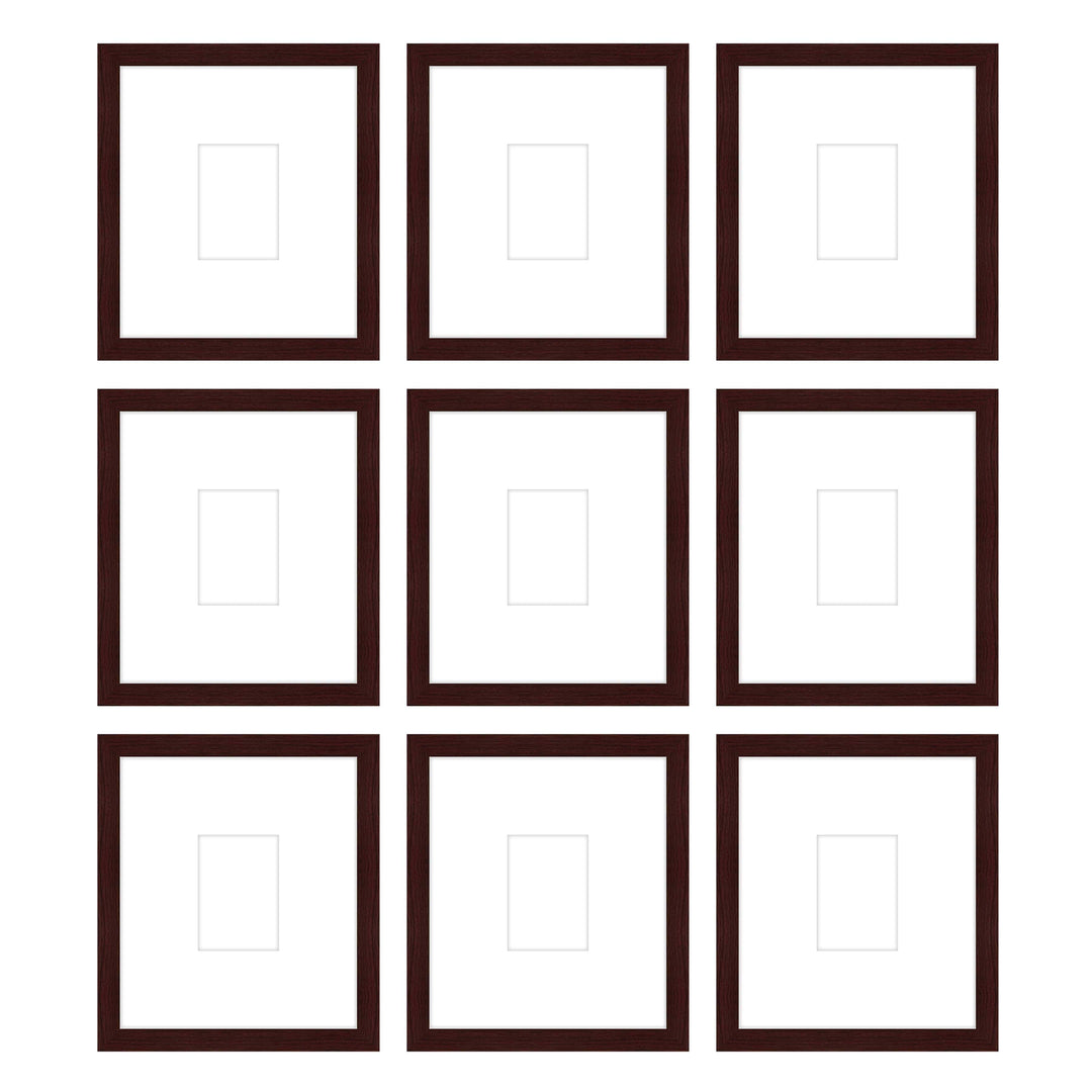 Gallery Wall - The Grids #G907 Jensen / Merlot Gallery Walls Made Easy