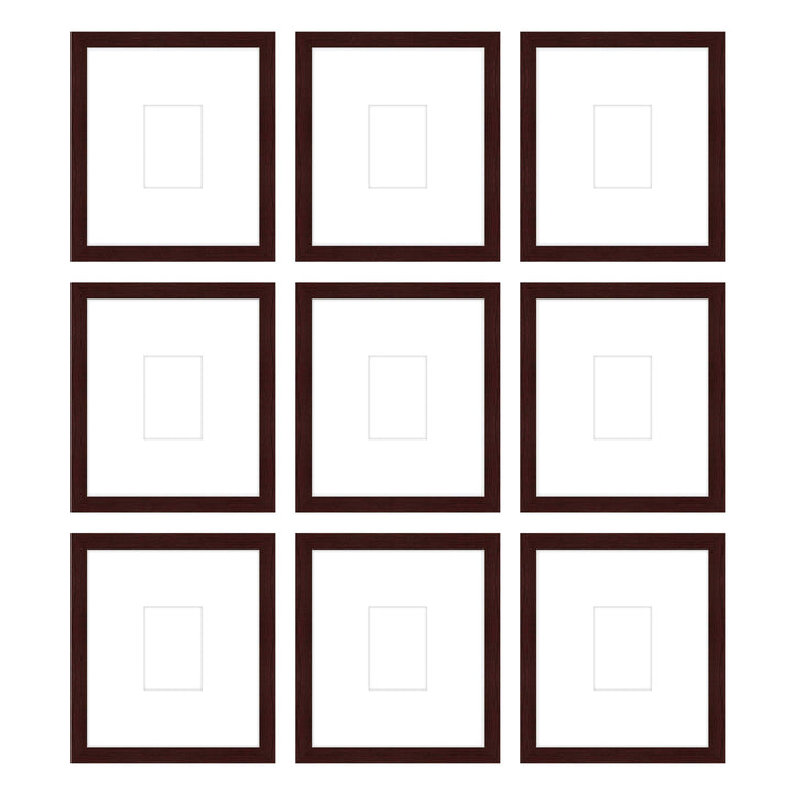 Gallery Wall - The Grids #G907 Jensen / Merlot Gallery Walls Made Easy