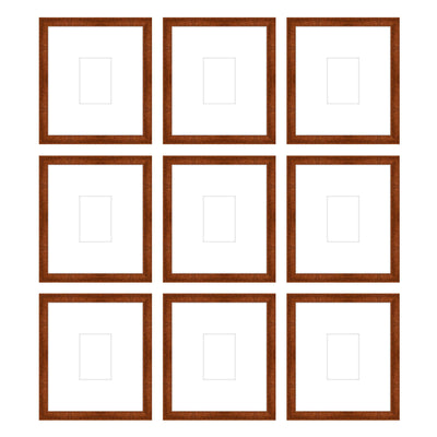 Gallery Wall - The Grids #G907 Jensen / Russet Gallery Walls Made Easy