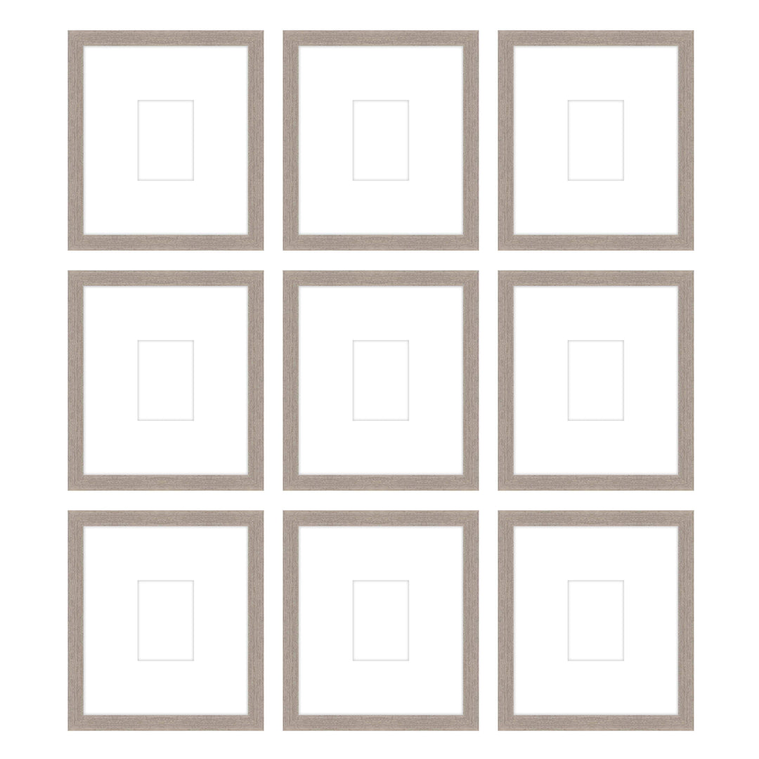 Gallery Wall - The Grids #G907 Jensen / Rustic Gray Gallery Walls Made Easy