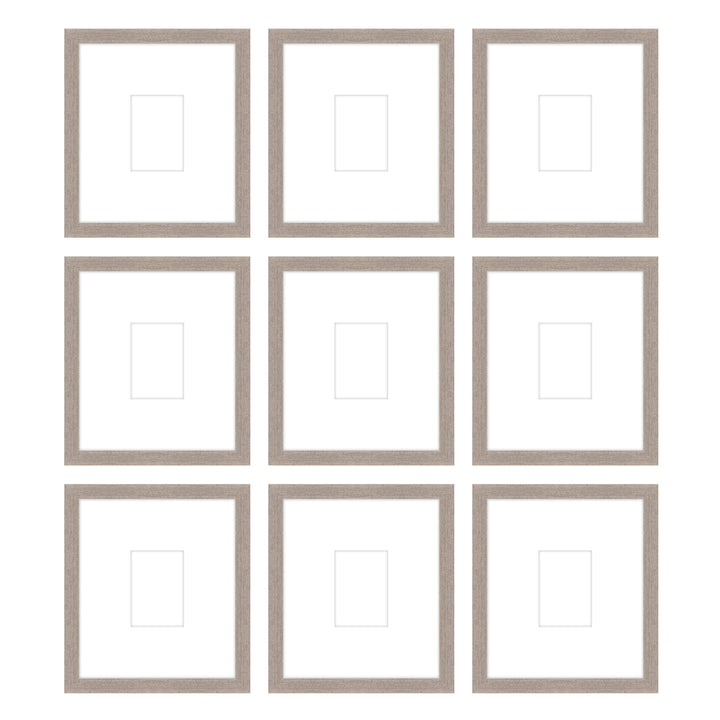 Gallery Wall - The Grids #G907 Jensen / Rustic Gray Gallery Walls Made Easy