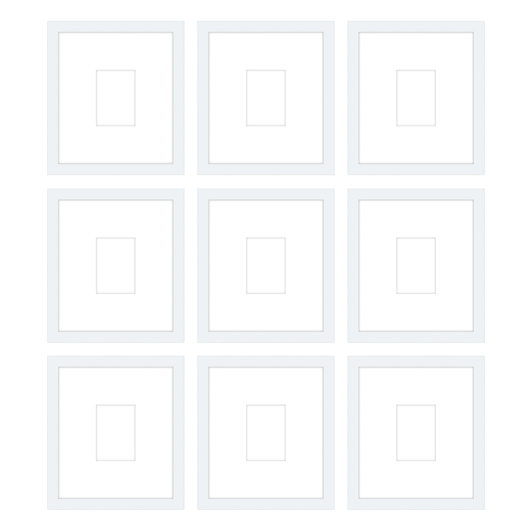 Gallery Wall - The Grids #G907 Jensen / White Gallery Walls Made Easy
