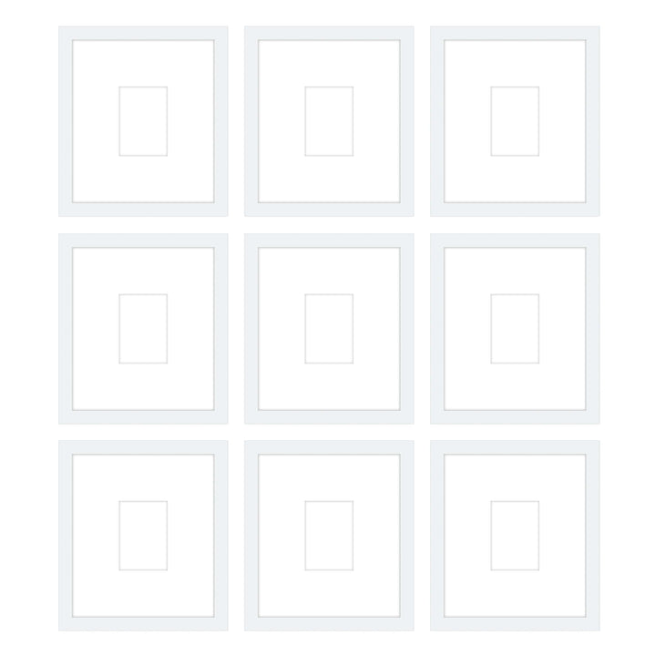 Gallery Wall - The Grids #G907 Jensen / White Gallery Walls Made Easy