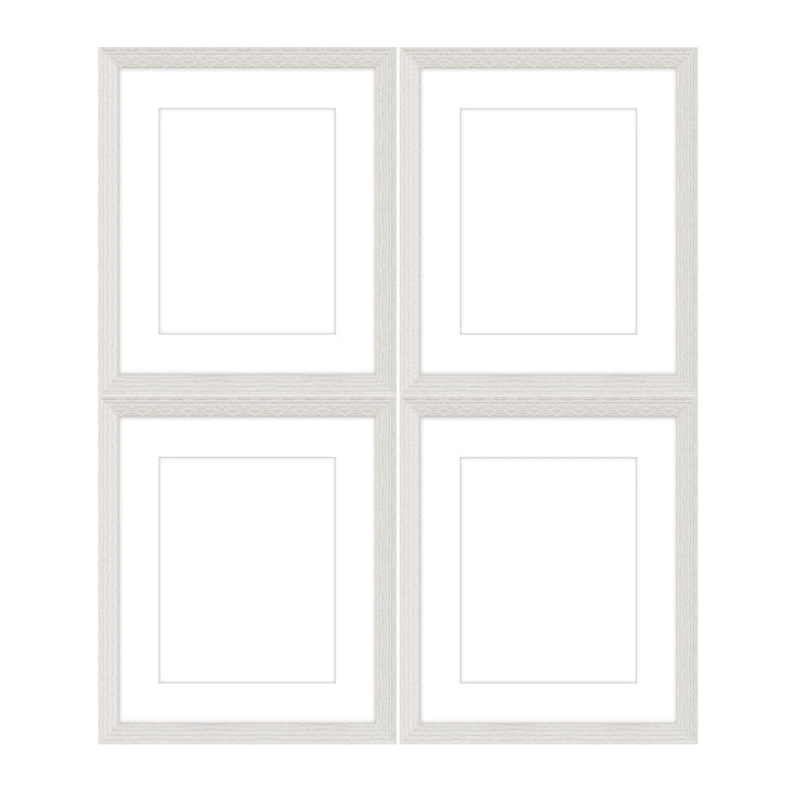 Gallery Wall - The Quads #Q201 Darby / White Wash Gallery Walls Made Easy