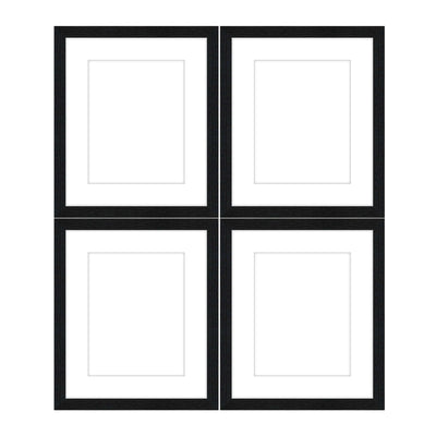 Gallery Wall - The Quads #Q201 Jensen / Black Grain Gallery Walls Made Easy