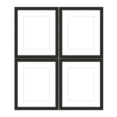 Gallery Wall - The Quads #Q201 Jensen / Coffee Gallery Walls Made Easy