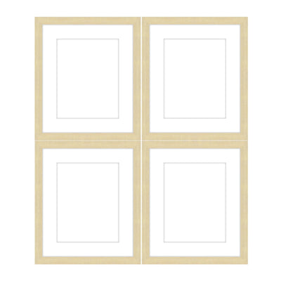 Gallery Wall - The Quads #Q201 Jensen / Wheat Gallery Walls Made Easy