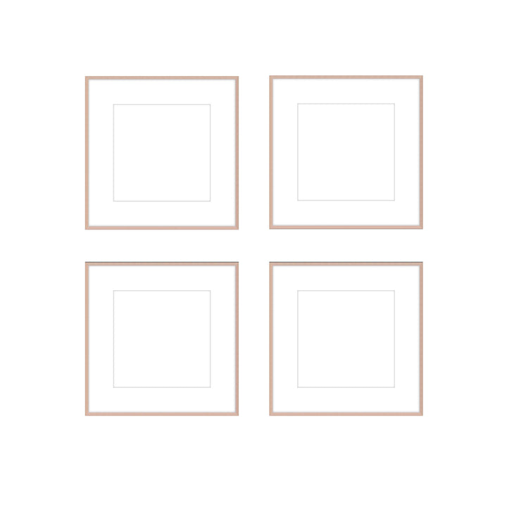 Gallery Wall - The Quads #Q202 Ashton (Flat) / Rose Gold Gallery Walls Made Easy